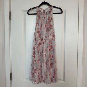 Aritzia Wilfred Floral Pleated Dress - Size Large